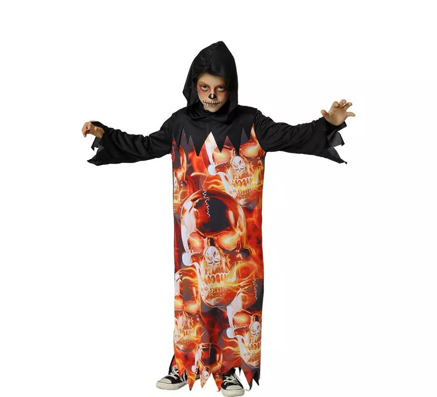 Translation missing: es.Disfraz de Muerte Skull del Infierno para niño