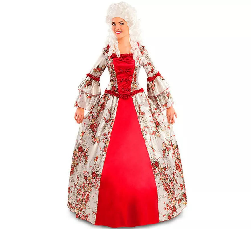 Translation missing: it.Disfraz de Mujer Colonial roja para mujer
