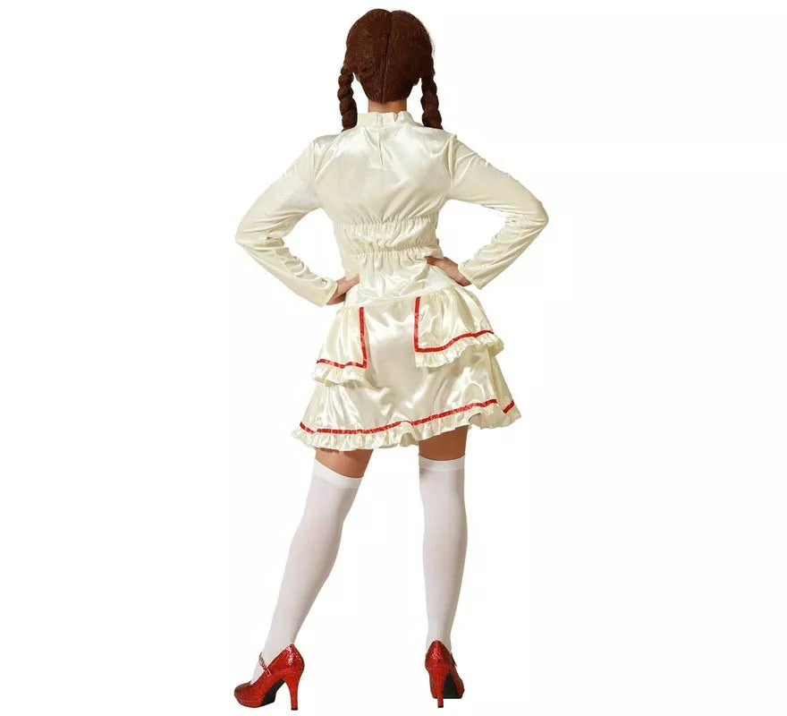 Translation missing: es.Disfraz de Muñeca de Porcelana Beige para mujer