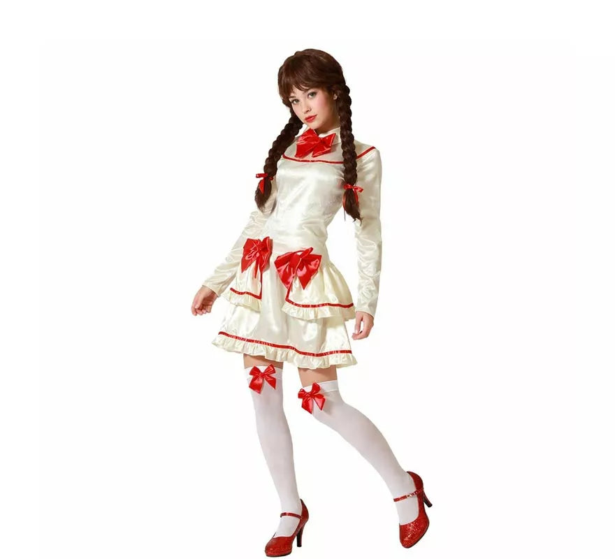 Translation missing: it.Disfraz de Muñeca de Porcelana Beige para mujer