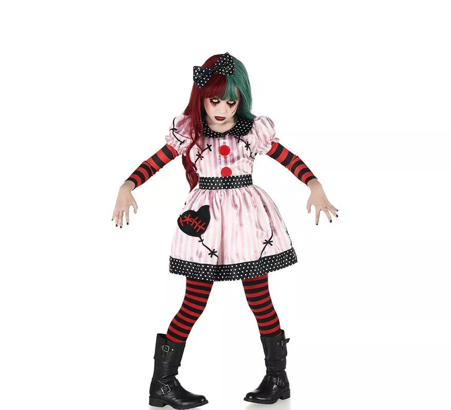 Translation missing: it.Disfraz de Muñeca de Trapo siniestra para niña