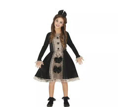 Costume da bambola Fiocchi neri per ragazza