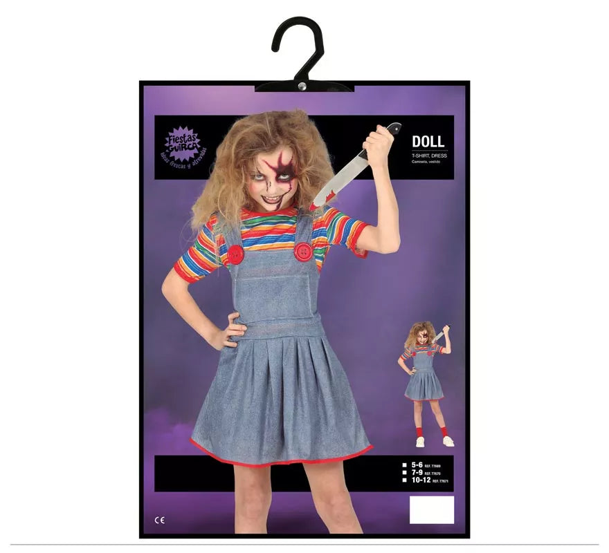Translation missing: it.Disfraz de Muñeca Malvada para niña