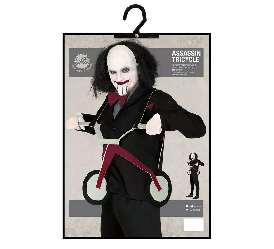 Translation missing: it.Disfraz de Muñeco Asesino con Triciclo para hombre
