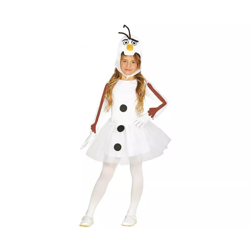 Translation missing: it.Disfraz de Muñeco de Nieve Fantasía con Tutú para niña