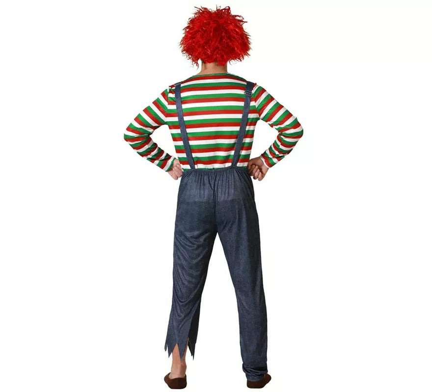 Disfraz de Muñeco Diabólico Multicolor para hombre