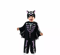 Costume da pipistrello scheletro per neonato