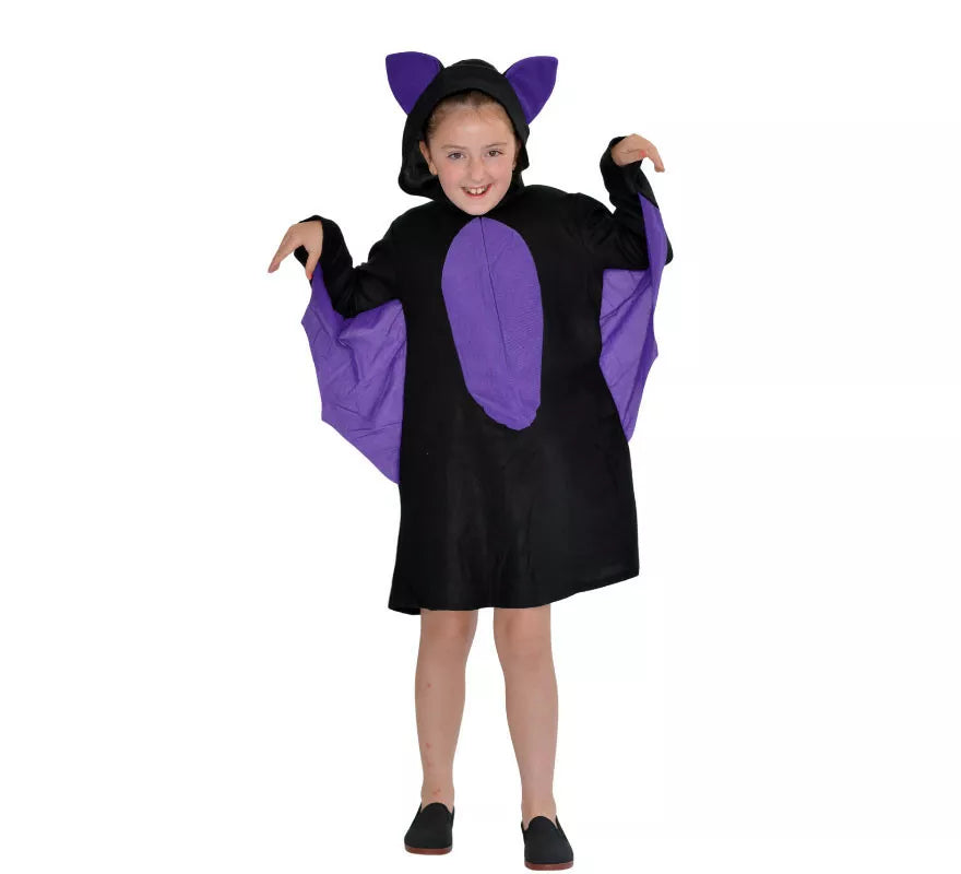 Translation missing: it.Disfraz de Murciélago morado para niña