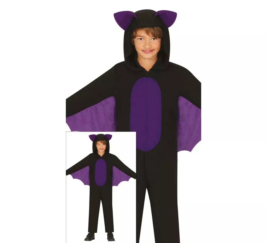 Disfraz de Murciélago morado para niño