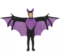 Costume da pipistrello viola per bambini