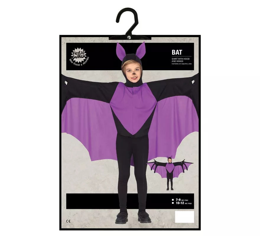 Translation missing: it.Disfraz de Murciélago Morado para niños