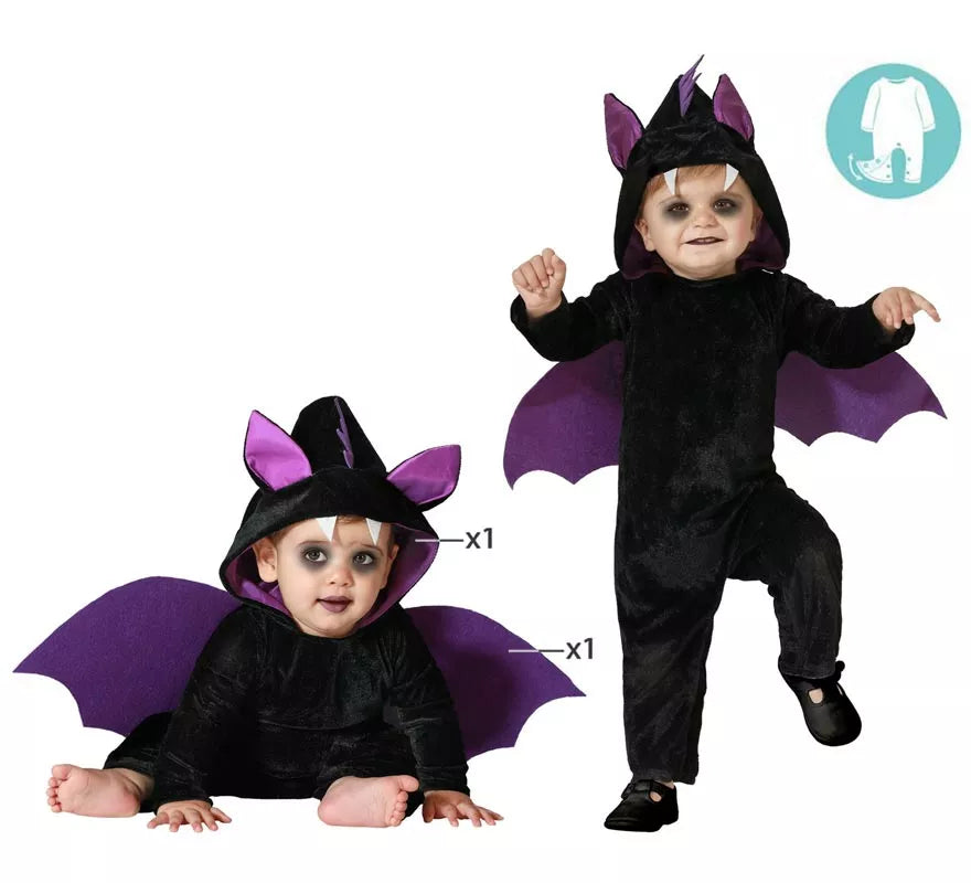 Translation missing: es.Disfraz de Murciélago Negro para niños y bebé