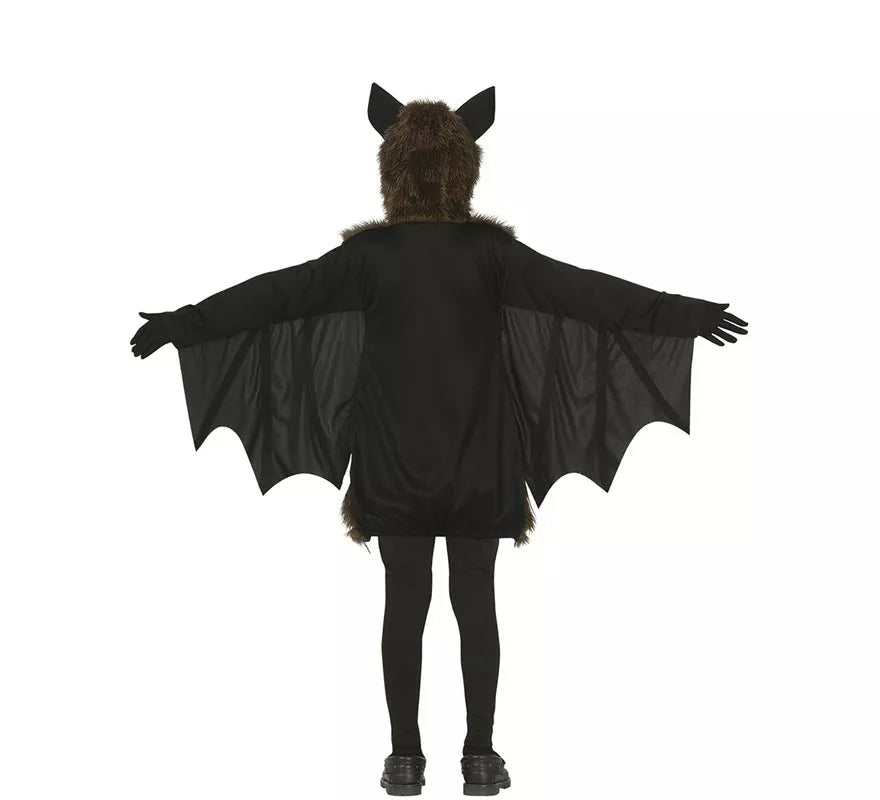 Translation missing: it.Disfraz de Murciélago Peludo Oscuro para niño