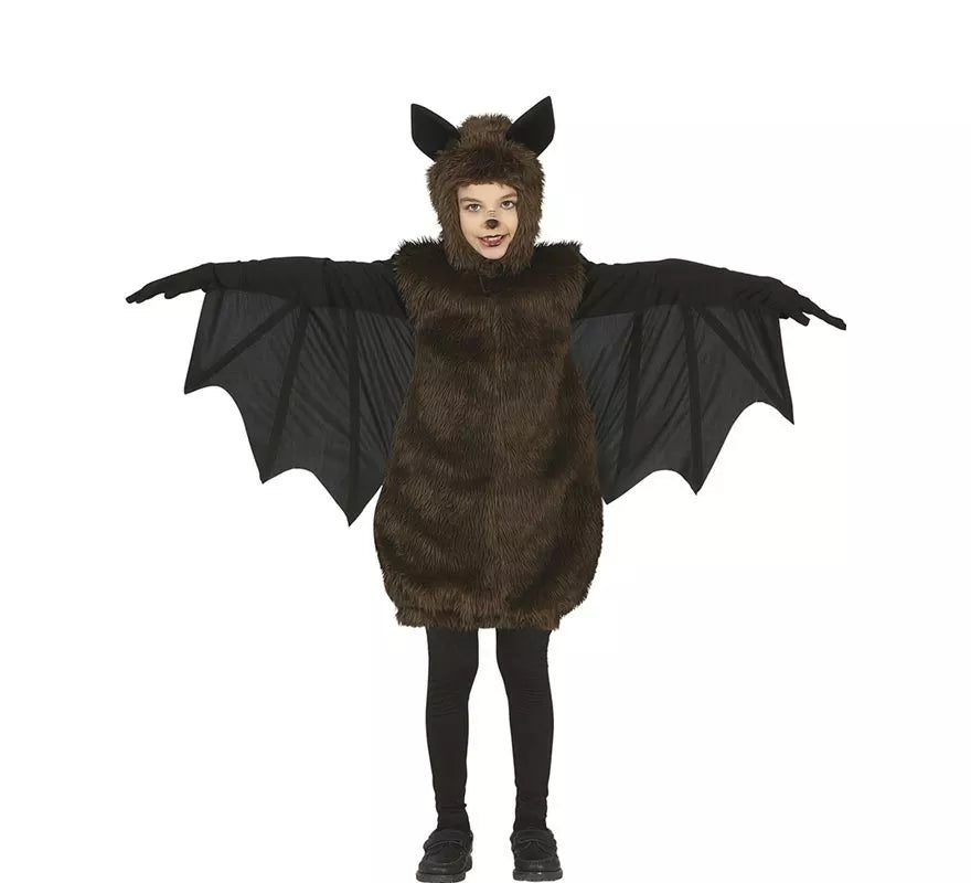 Translation missing: it.Disfraz de Murciélago Peludo Oscuro para niño