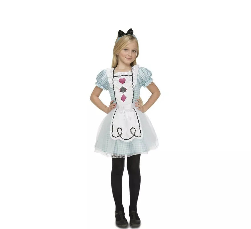 Translation missing: it.Disfraz de Niña del espejo a cuadraditos para niña