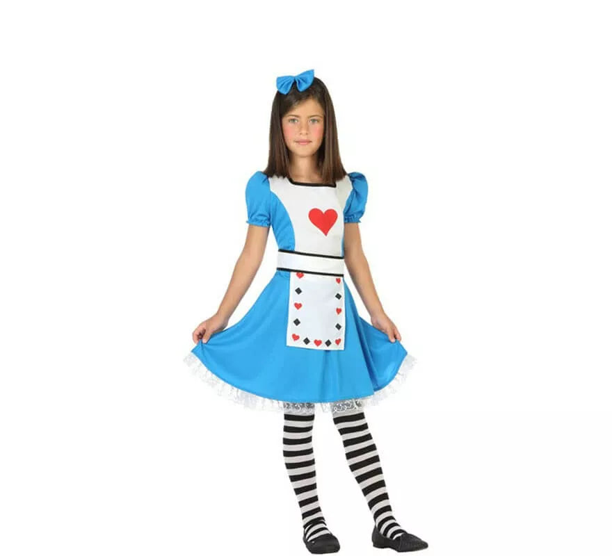 Translation missing: it.Disfraz de Niña del espejo con Corazones para niña