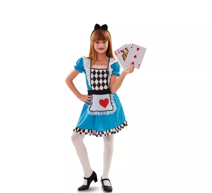 Translation missing: it.Disfraz de Niña del espejo con corazones para niña