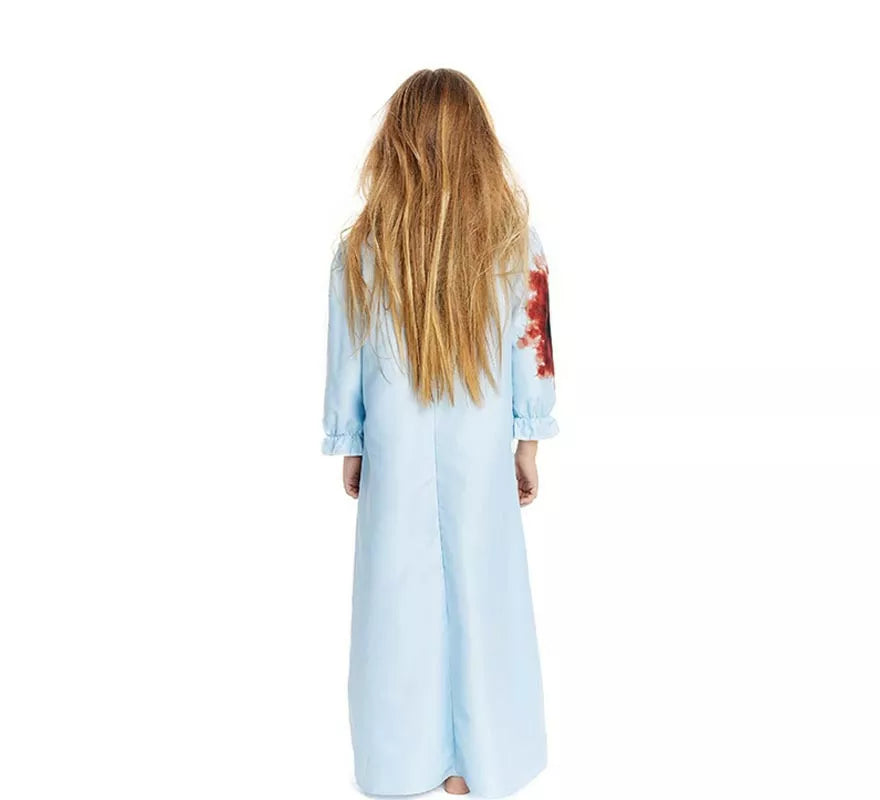 Translation missing: it.Disfraz de Niña Endemoniada en bata azul para niña y adolescente