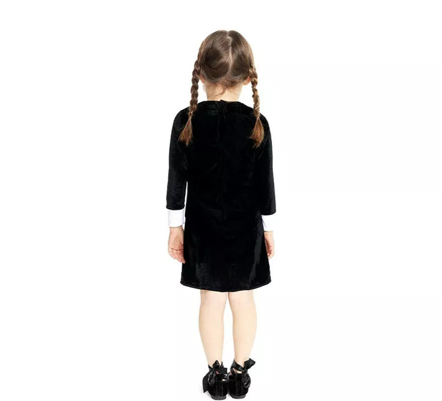 Translation missing: it.Disfraz de Niña Siniestra clásico negro para bebé y niña