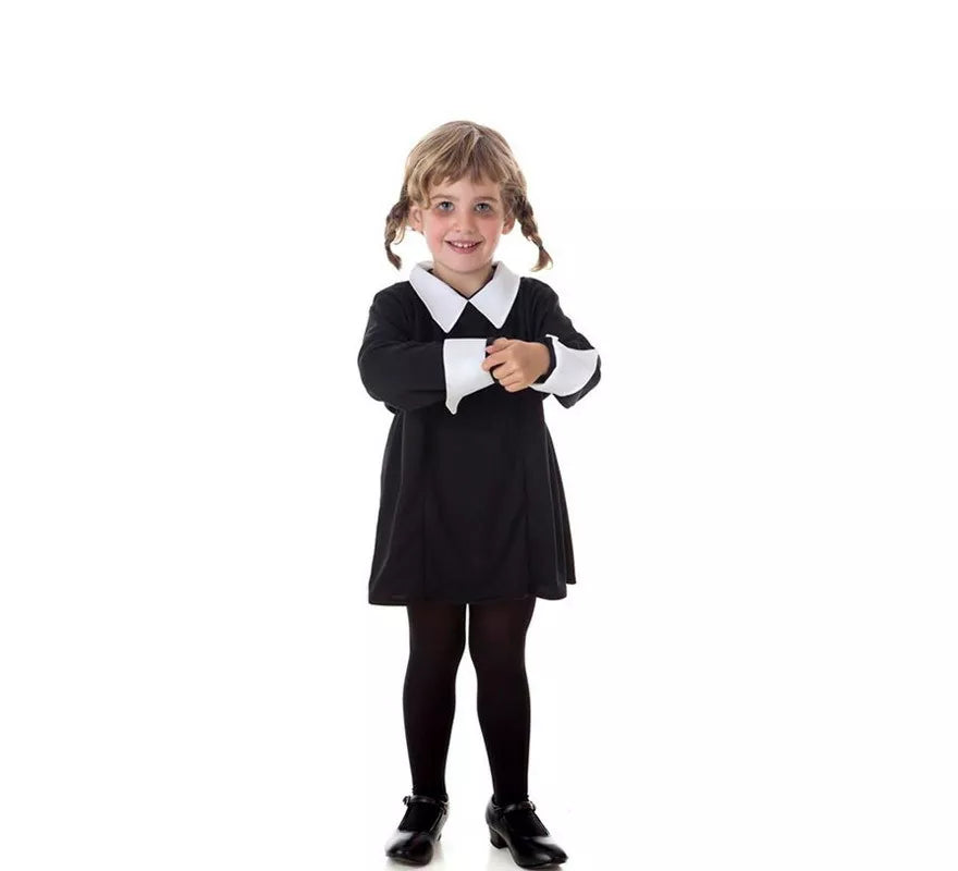 Translation missing: es.Disfraz de Niña Siniestra Clásico negro para niña