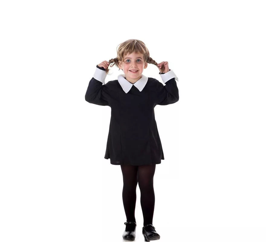 Translation missing: it.Disfraz de Niña Siniestra Clásico negro para niña
