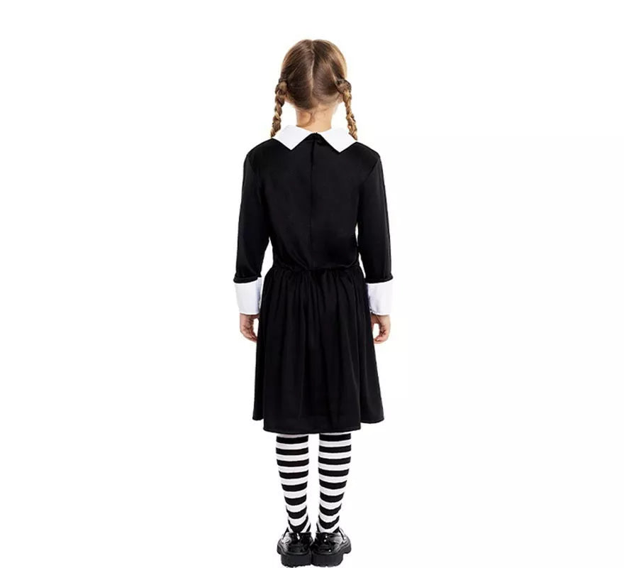 Translation missing: it.Disfraz de Niña Siniestra Clásico negro para niña y adolescente