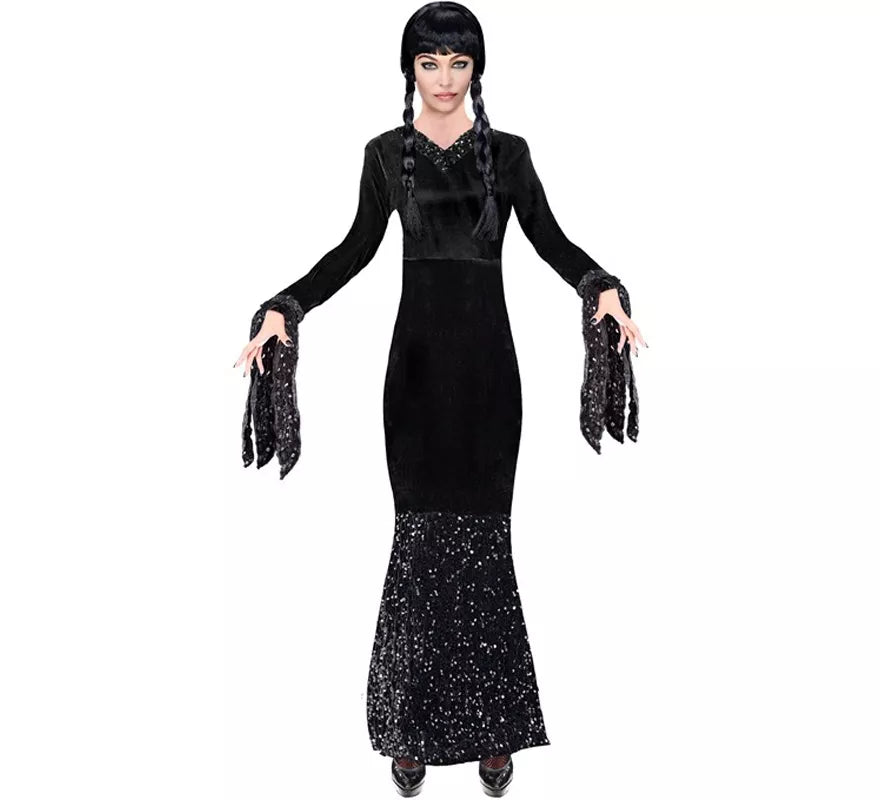 Translation missing: it.Disfraz de Niña Siniestra con Brillos para mujer