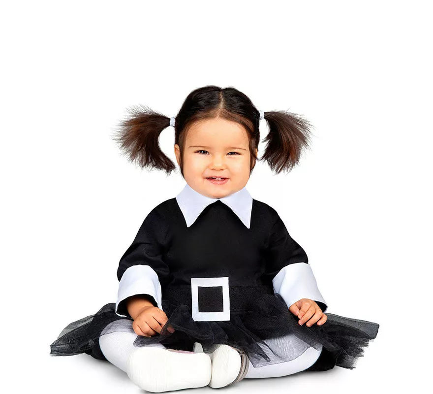 Translation missing: es.Disfraz de Niña Siniestra con falda para bebé