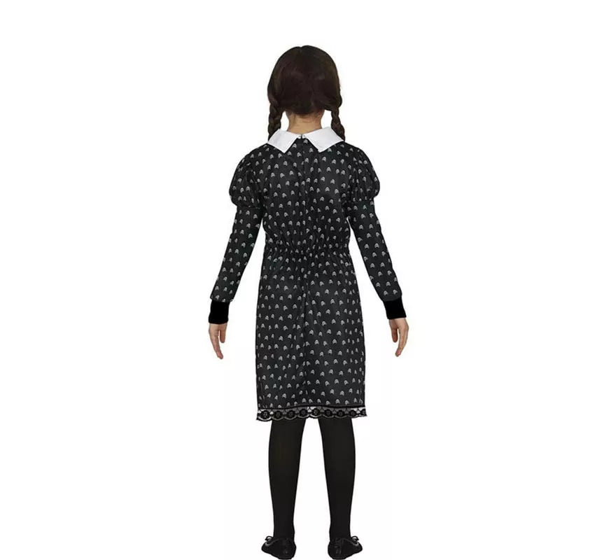 Translation missing: it.Disfraz de Niña Siniestra con lunares para niña