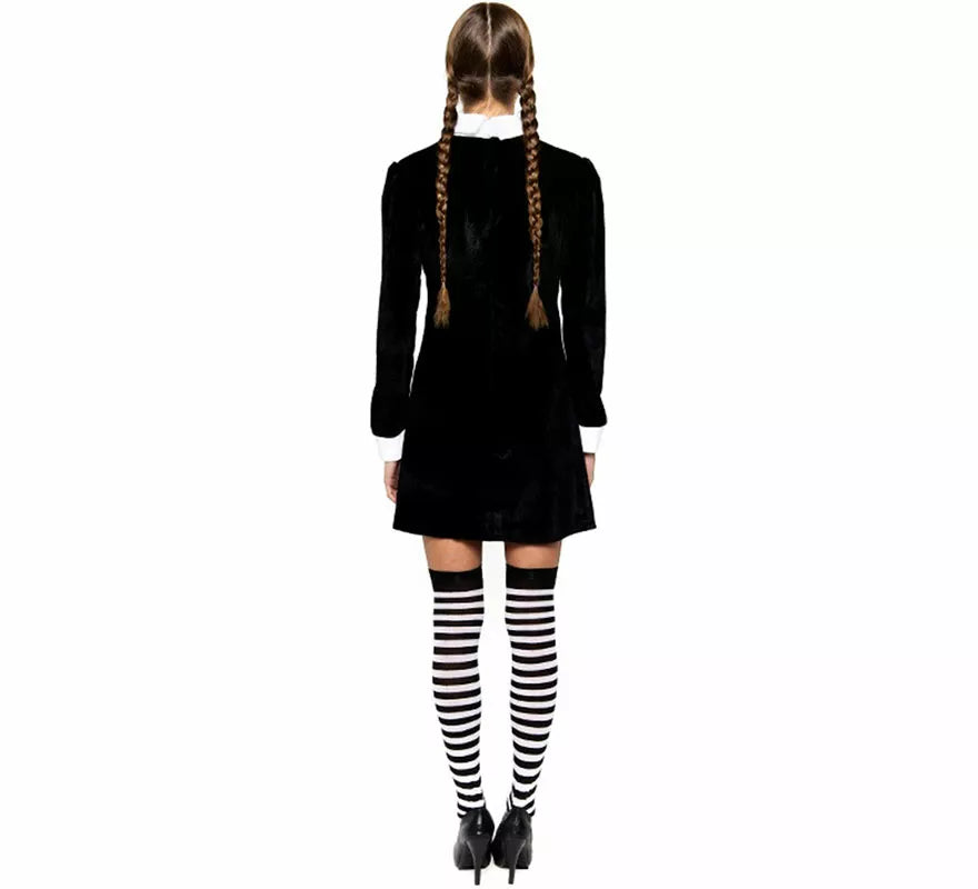 Translation missing: it.Disfraz de Niña Siniestra de Terciopelo para mujer