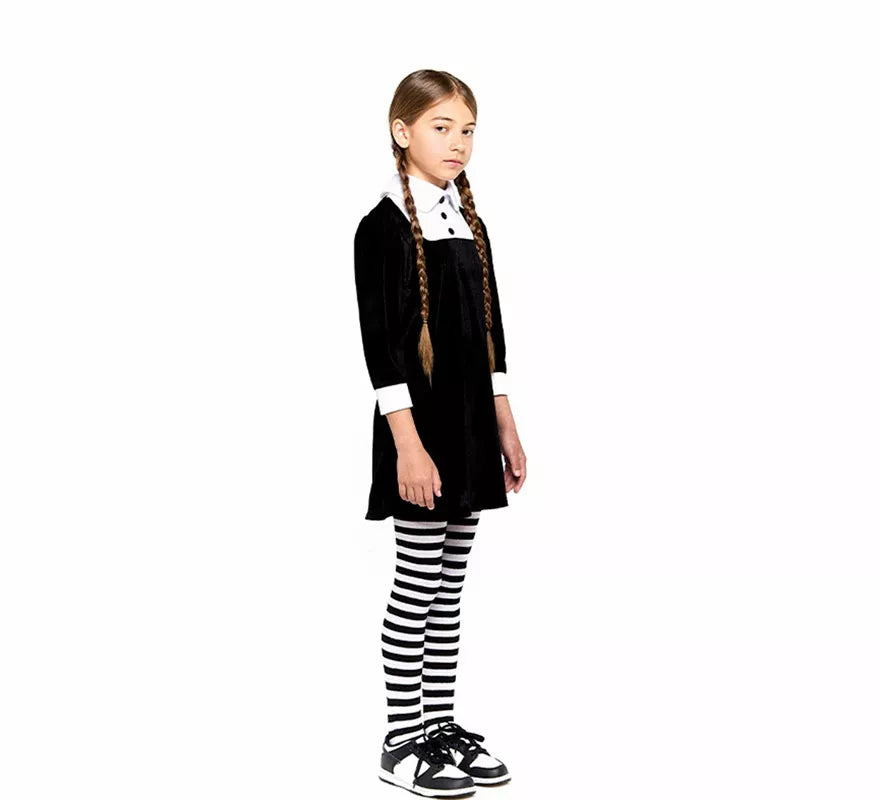 Translation missing: es.Disfraz de Niña Siniestra de Terciopelo para niña