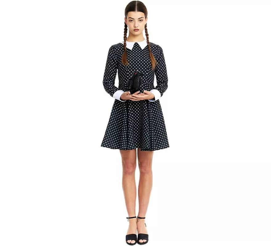 Translation missing: it.Disfraz de Niña Siniestra estampado calavera para mujer