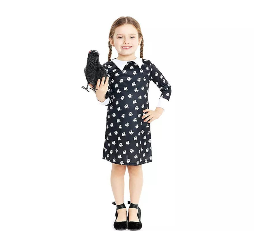 Translation missing: it.Disfraz de Niña Siniestra vestido estampado para bebé y niña