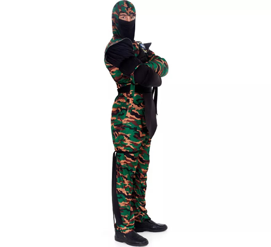 Translation missing: it.Disfraz de Ninja Comando Camuflaje para hombre