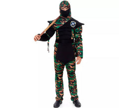 Disfraz de Ninja Comando Camuflaje para hombre