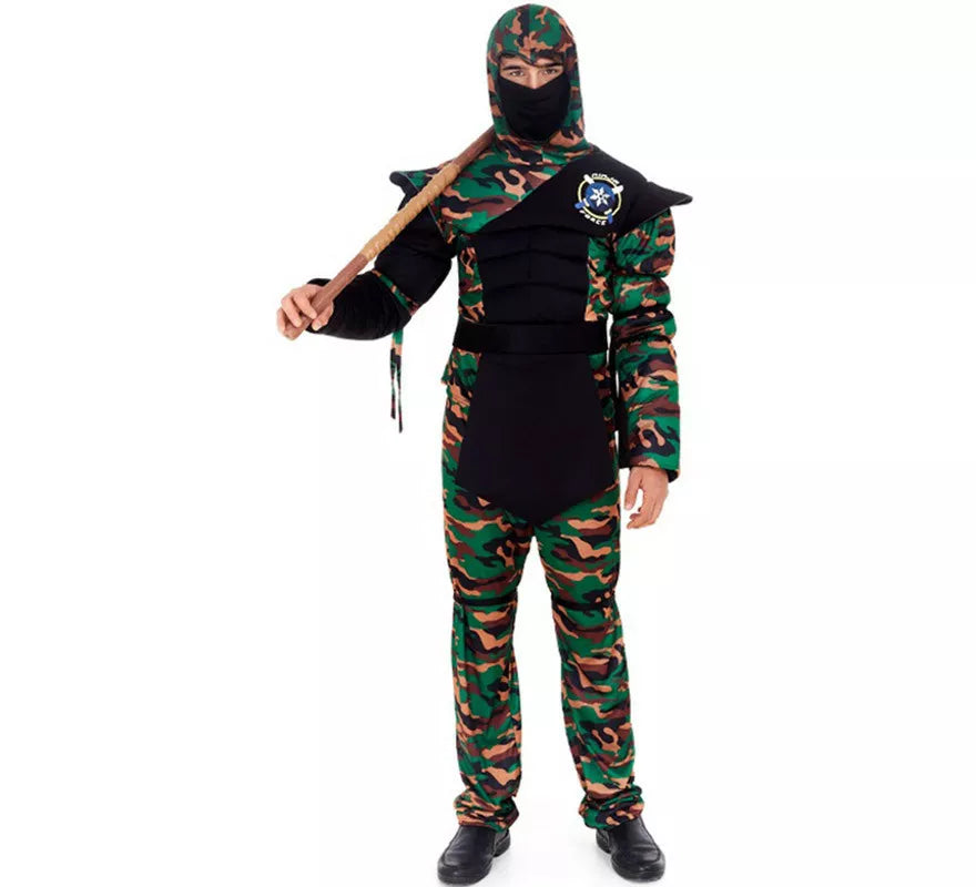 Translation missing: it.Disfraz de Ninja Comando Camuflaje para hombre