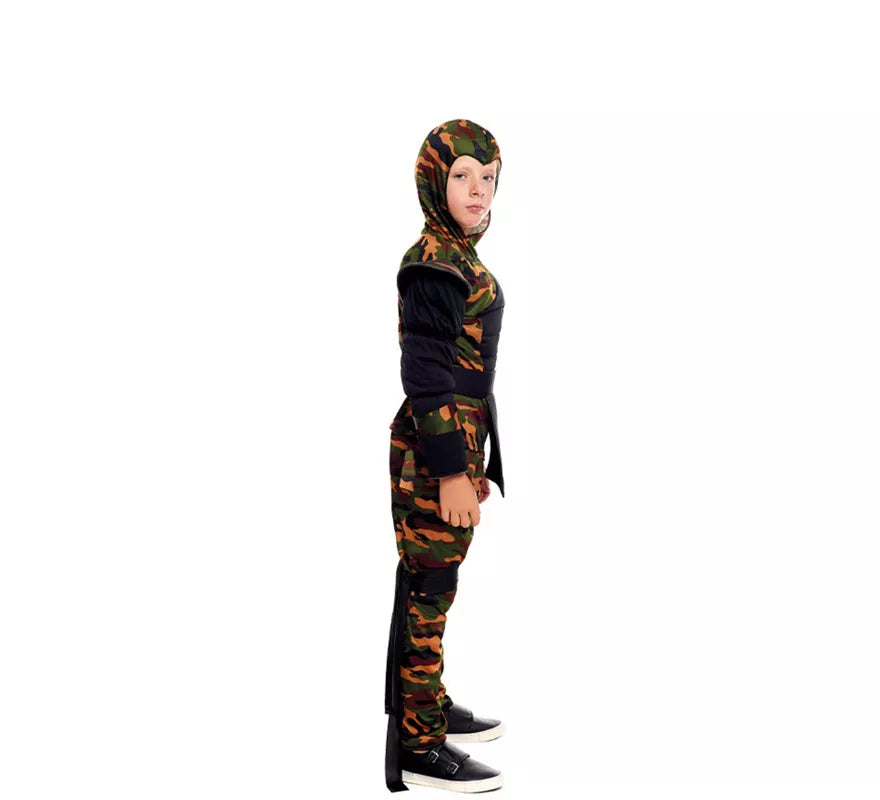 Disfraz de Ninja Comando Camuflaje para niño