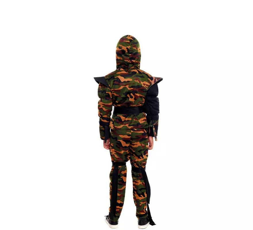 Translation missing: es.Disfraz de Ninja Comando Camuflaje para niño