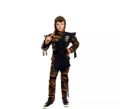 Disfraz de Ninja Comando Camuflaje para niño