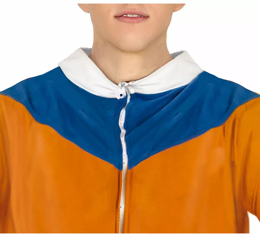 Translation missing: es.Disfraz de Ninja de Anime Naranja y Azul para adolescente