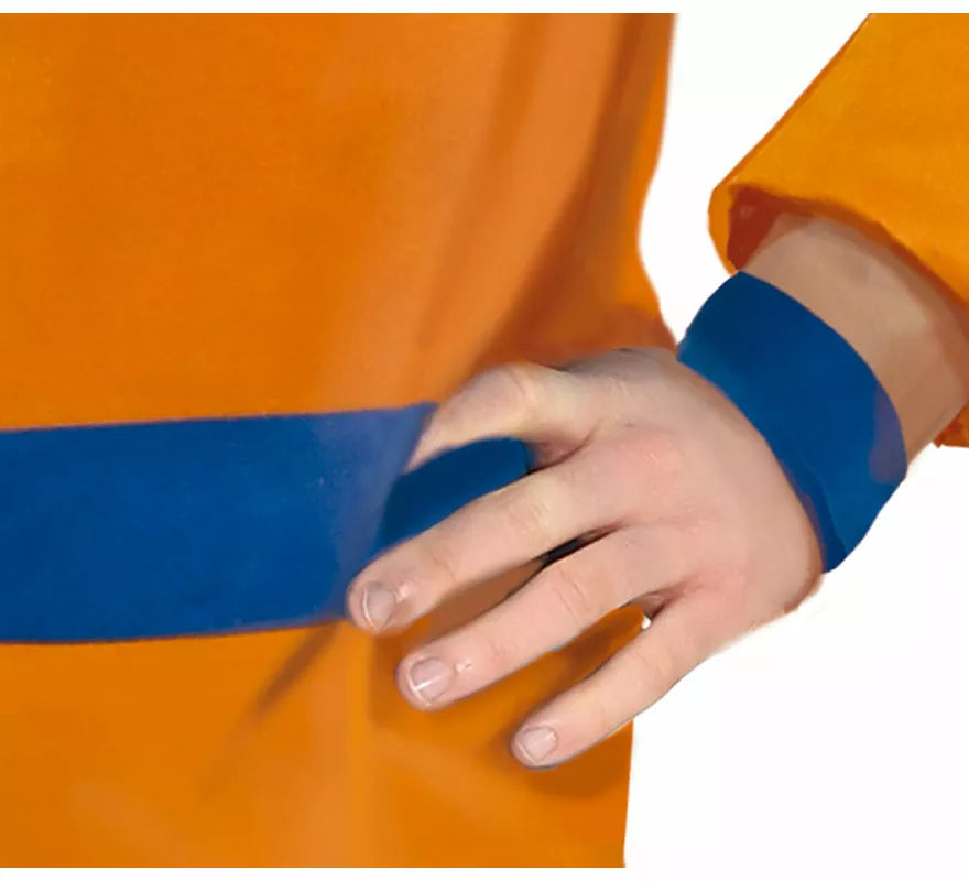 Translation missing: es.Disfraz de Ninja de Anime Naranja y Azul para adolescente