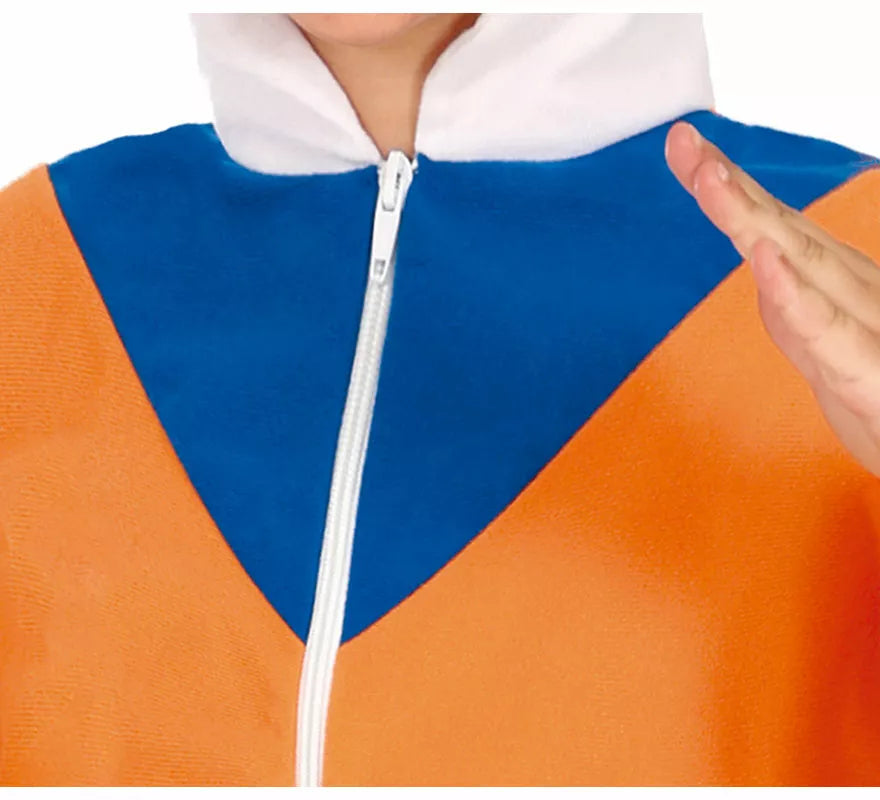 Translation missing: it.Disfraz de Ninja de Anime Naranja y Azul para niño