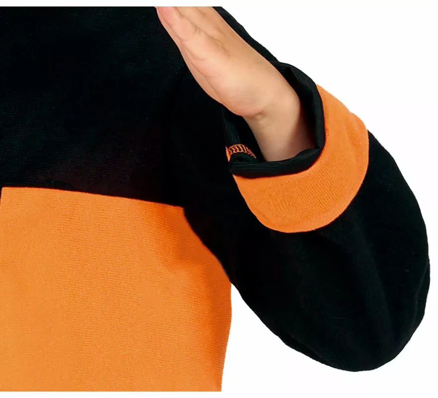 Translation missing: it.Disfraz de Ninja de Anime Naranja y Negro para niño