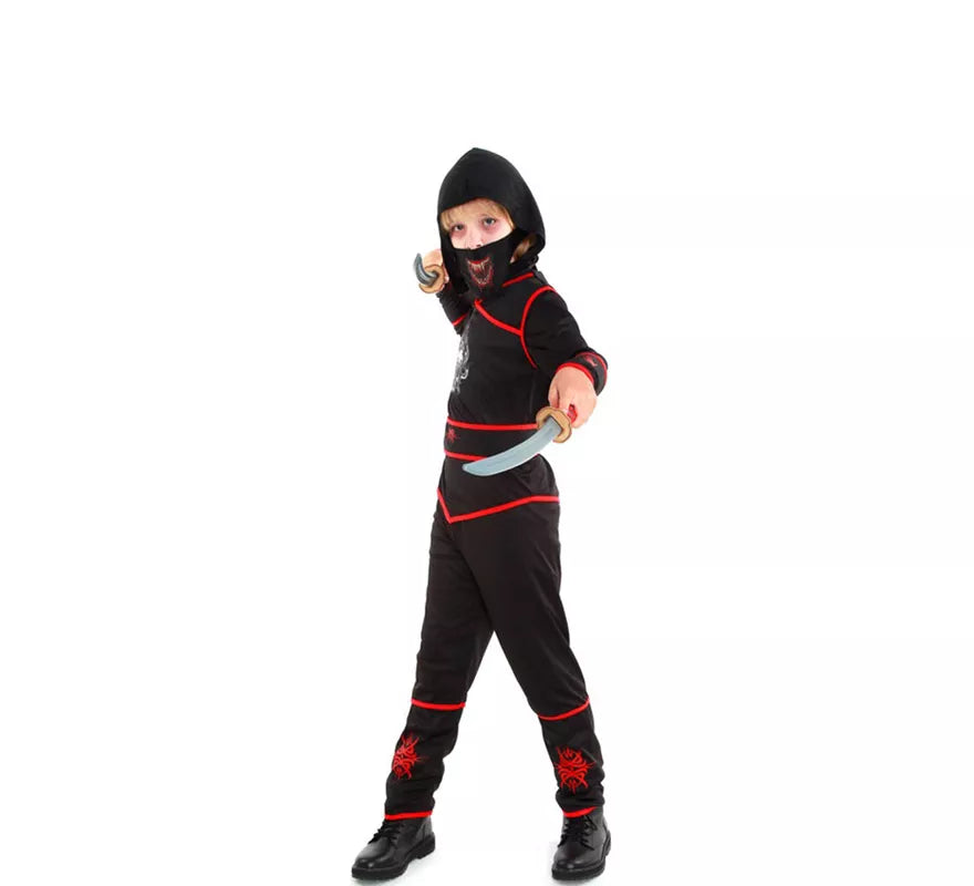 Translation missing: es.Disfraz de Ninja Death negro para niño