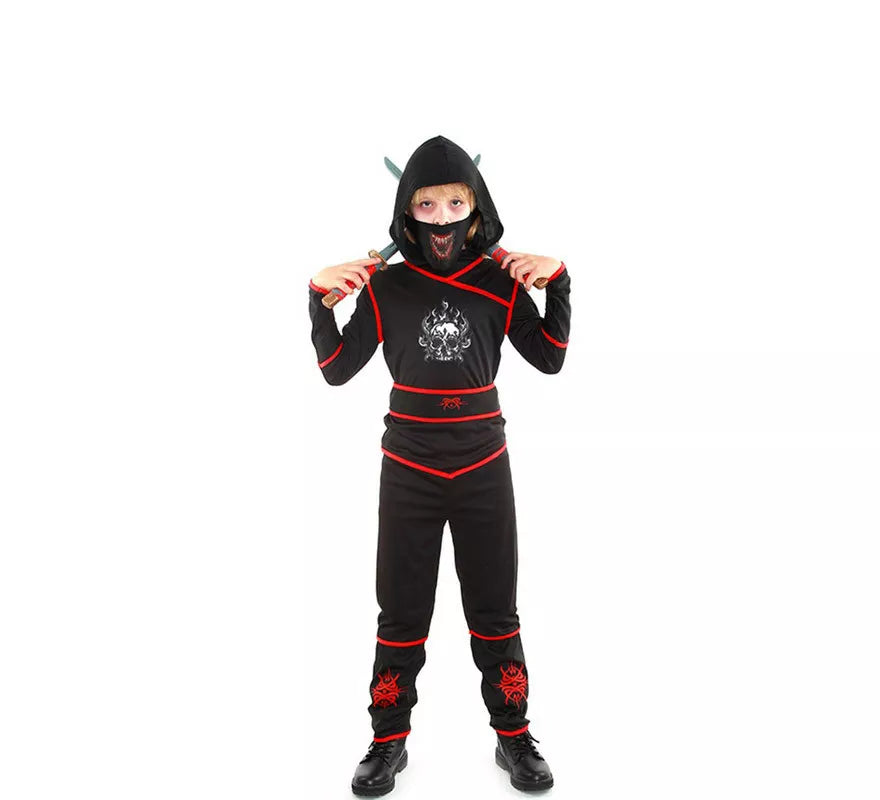 Translation missing: it.Disfraz de Ninja Death negro para niño