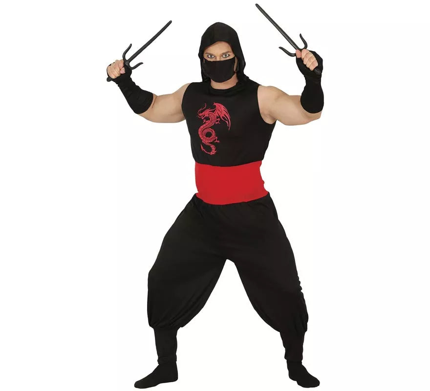 Translation missing: it.Disfraz de Ninja Dragón para hombre