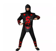 Costume da ninja drago rosso per uomo