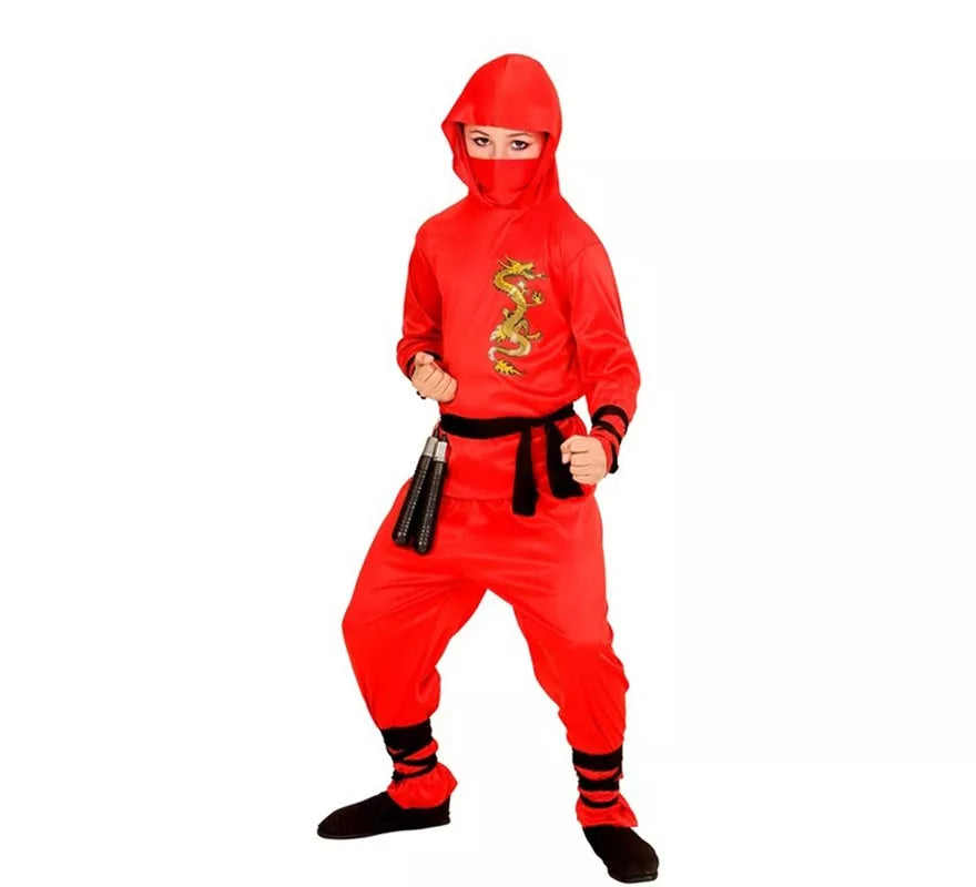 Translation missing: it.Disfraz de Ninja Dragón rojo para niño