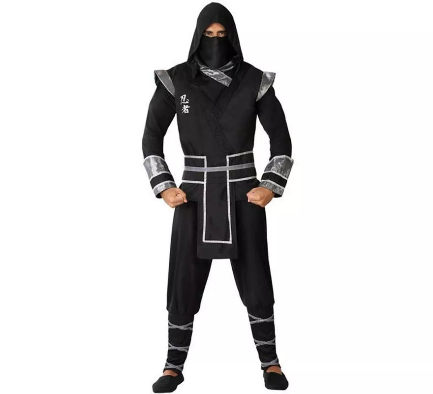 Translation missing: it.Disfraz de Ninja Negro para hombre