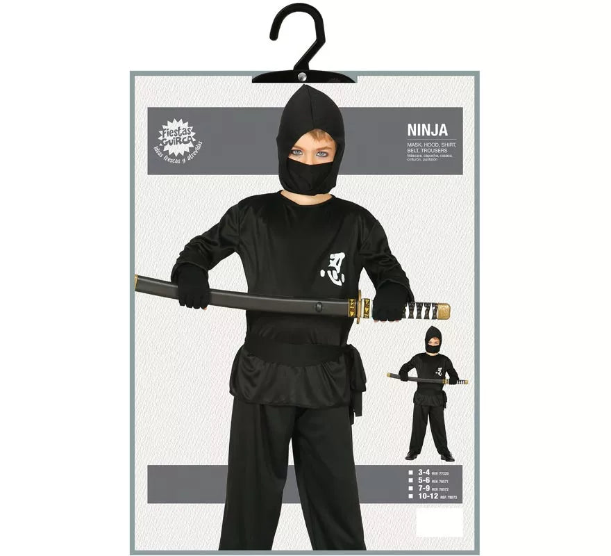 Translation missing: it.Disfraz de Ninja negro para niño